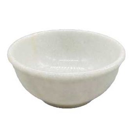 AzureGreen RST5W  4" White Marble scrying bowl