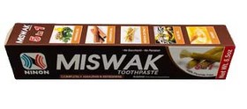 AzureGreen RTNMIS  6.5oz Miswak ninon toothpaste