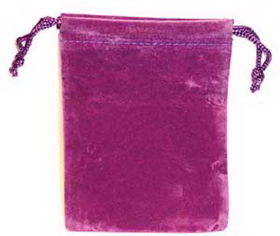 AzureGreen RV34PU Bag Velveteen: 3 x 4 Purple