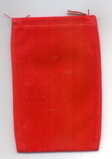 AzureGreen RV46R Bag Velveteen 4 x 5 1/2 Red