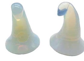 AzureGreen SWH053  (set of 2) 1 3/4" Witch's Hat Opalite