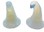 AzureGreen SWH053  (set of 2) 1 3/4" Witch's Hat Opalite