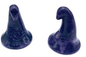 AzureGreen SWH058  (set of 2) 1 3/4" Witch's Hat Lepidolite