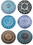 AzureGreen WTMANR 60" dia Assorted Mandada Design tapestry (mixed colors)