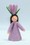Eco Flower Fairies Crocus Fairy (standing felt doll, flower hat)