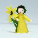 Eco Flower FairiesAfrican Daisy Prince (standing felt doll, holding flower), fair skin