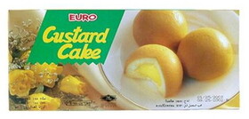 Euro Custard Cake, 24 G, 6 per pack, 12 per case