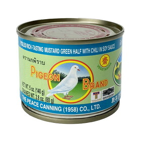 Pigeon Mustard Green (Rich-Tasting), 140 G, Case of 48