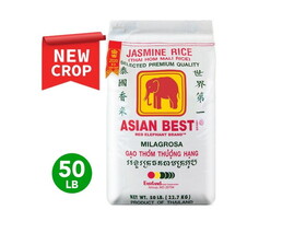 Asian Best Asian Best Jasmine Rice (50#) New Crop, 50 LBS per bag