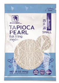 Asian Best Tapioca Pearls White (S), 16 OZ, Case of 20
