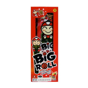 Taokaenoi Grilled Seaweed Roll Spicy Flavour, 18 G, Case of 12