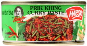 Mae Sri Prik Khing Curry Paste, 4 OZ, Case of 48