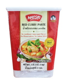 Mae Sri Red Curry Paste (1 KG), 2LB 3 OZ, Case of 6