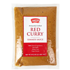 Mae Sri Red Curry Simmer Sauce (without vegetables), Case of 12