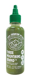 3Mountains Green Sriracha Chili Sauce, 10 OZ, Case of 12