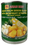 Asian Best Todd palm seeds sliced with jackfruit stripped, 20 OZ, Case of 24