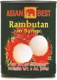 Asian Best Rambutan in Syrup, 20 OZ, Case of 24