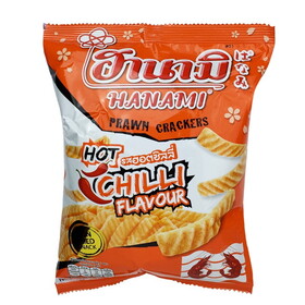 Hanami Prawn Crackers (Hot) Bag, 52 G, Case of 24