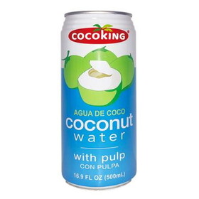 Cocoking Coconut Water Aluminum Can (L), 500 ML, Case of 24