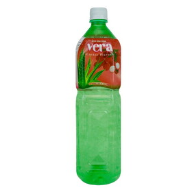 Vera Aloe Vera Juice Drink Lychee Flavour (L), 50.7 FL.OZ, Case of 12