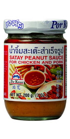 Por Kwan Satay Peanut Sauce, 7 OZ, Case of 24