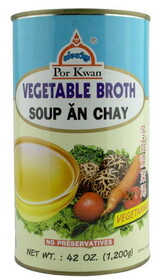 Por Kwan Vegetable Broth (L), 42 OZ, Case of 12