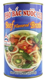 Por Kwan Beef Flavour Broth-Pho Bac (L), 42 OZ, Case of 12