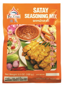 Por Kwan Satay Seasoning Mix, 3.5 OZ, Case of 24