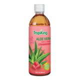 Tropiking Aloe Vera Strawberry Juice Drink, 16.9 FL.OZ, Case of 24