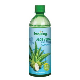 Tropiking Aloe Vera Coconut Juice Drink, 16.9 FL.OZ, Case of 24