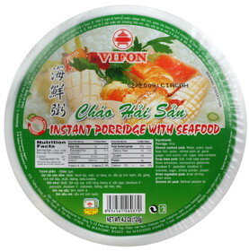 Vifon Instant Porridge Seafood Flavour Bowl, 4.2 OZ, 6 per pack, 6 per case