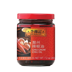 Lee Kum Kee Chiu Chow Style Chilli Oil Jar, 7.2 OZ, Case of 12