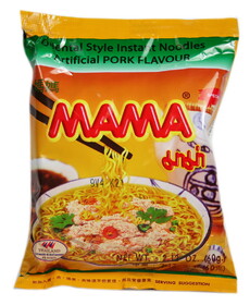 MAMA Instant Noodles Arti Pork Flavour, 60 G, 30 per pack, 6 per case