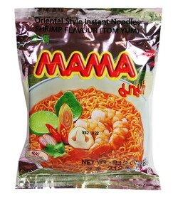 MAMA Instant Noodles Shrimp Tom Yum Flavour, 60 G, 30 per pack, 6 per case