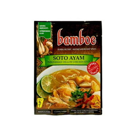 Bamboe (Soto Ayam) Inst. Spices for Yellow Chicken Soup, 1.4 OZ, 12 per pack, 2 per case