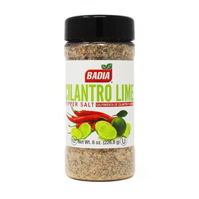 Badia Cilantro Lime Pepper Salt (8 OZ), Case of 6