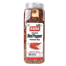 Badia Crushed Red Pepper, 12 OZ, Case of 6