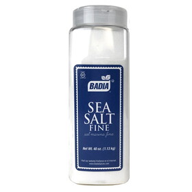 Badia Sea Salt Fine (40 OZ), Case of 6