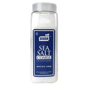 Badia Sea Salt Coarse (38 OZ), Case of 6