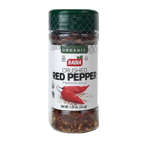 Badia Organic Crushed Red Pepper (1.25 OZ), Case of 8