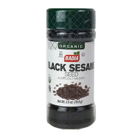 Badia Organic Black Sesame (2.5 OZ), Case of 8