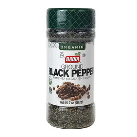 Badia Organic Black Pepper (2 OZ), Case of 8