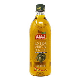 Badia Extra Virgin Olive Oil (1 L), Case of 4