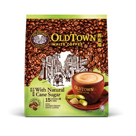 Old Town White Coffee Natural Cane Suga, 36G, Case of 300