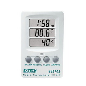 Extech 445702 Hygro-Thermometer Clock