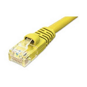 Ziotek 1ft CAT5e Network Patch Cable w/Boot, Yellow ZT1195137