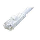 Ziotek 3ft CAT5e Network Patch Cable w/Boot, White ZT1195144