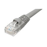 Ziotek 50ft CAT5e Network Patch Cable w/Boot, Gray ZT1195203