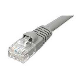 Ziotek 50ft CAT5e Network Patch Cable w/Boot, Gray ZT1195203