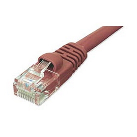 Ziotek 50ft CAT5e Network Patch Cable w/Boot,  Red ZT1195205